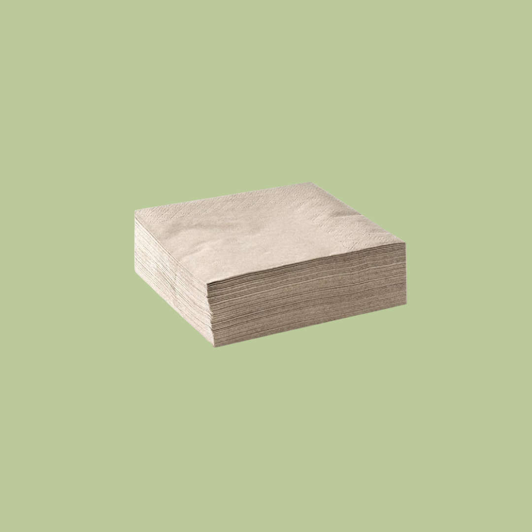 BioPak Paper Cocktail Napkins - 50PK