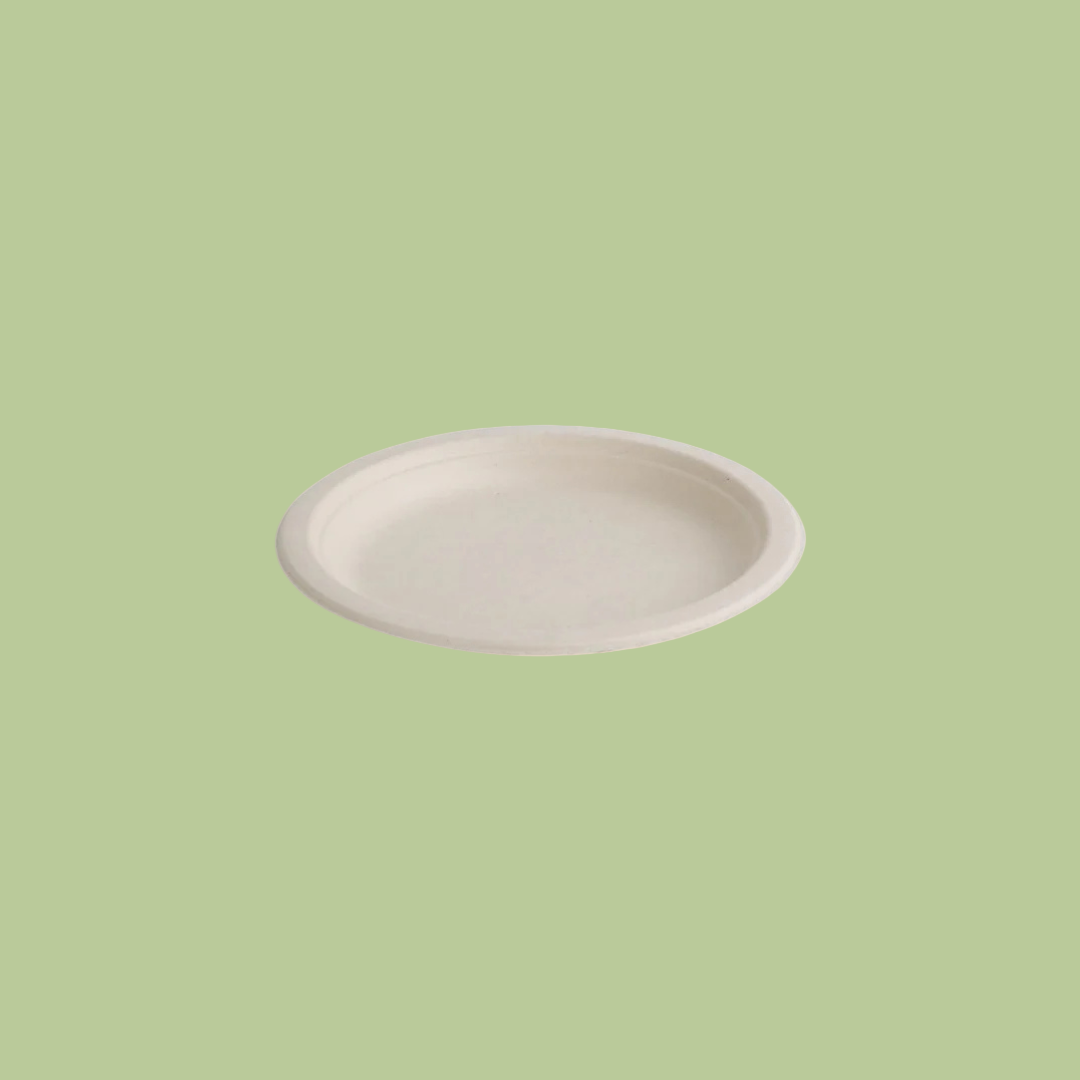 BioPak Natural Sugarcane Plate - Small Side Plate 10PK