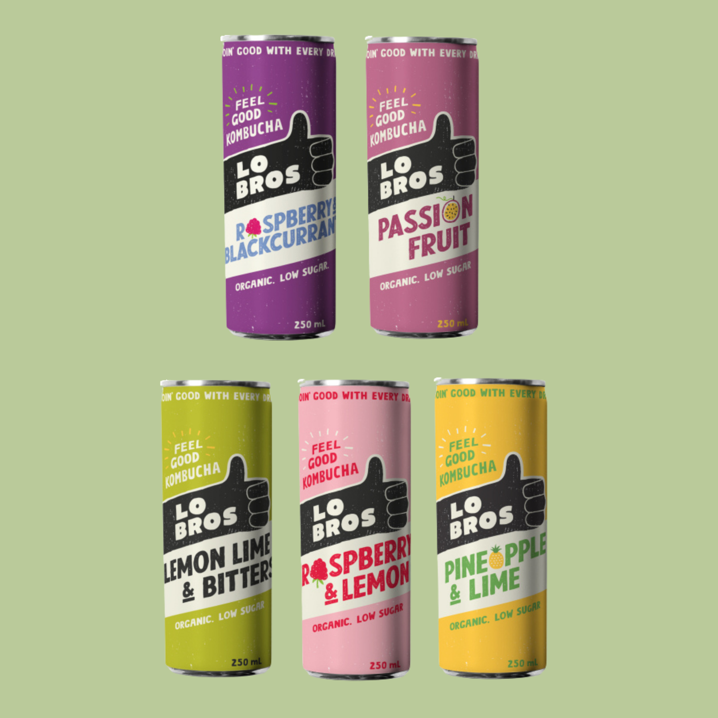 Lo Bros Kombucha 250ml Variety