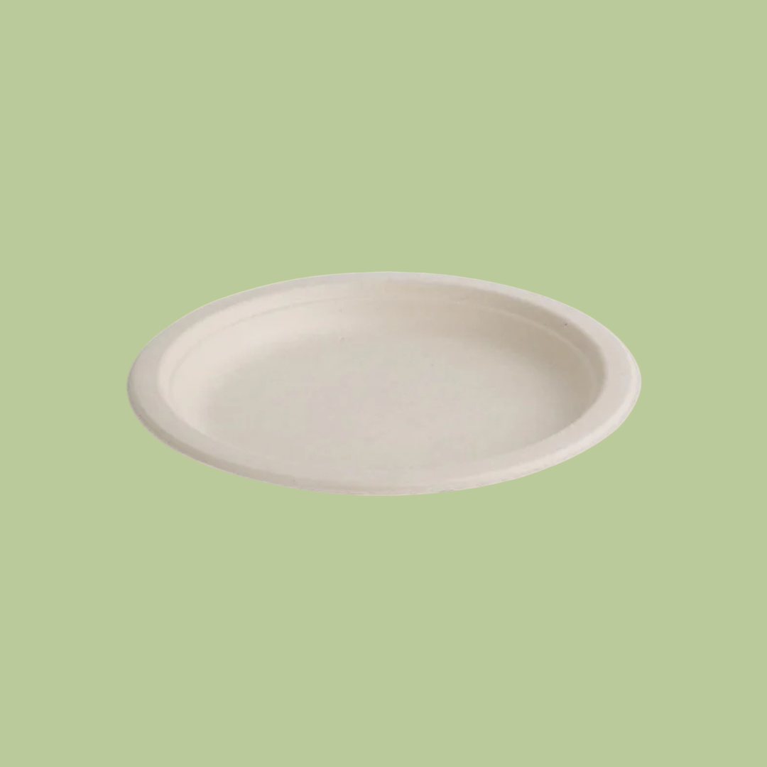 BioPak Natural Sugarcane Plate - Large Side Plate 10PK