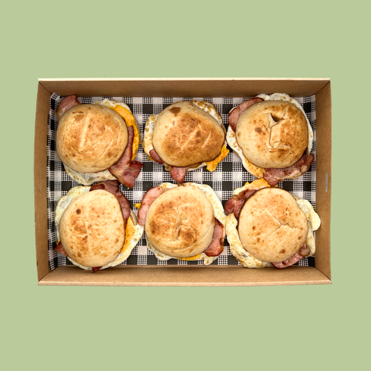 Bacon & Egg Rolls on Turkish