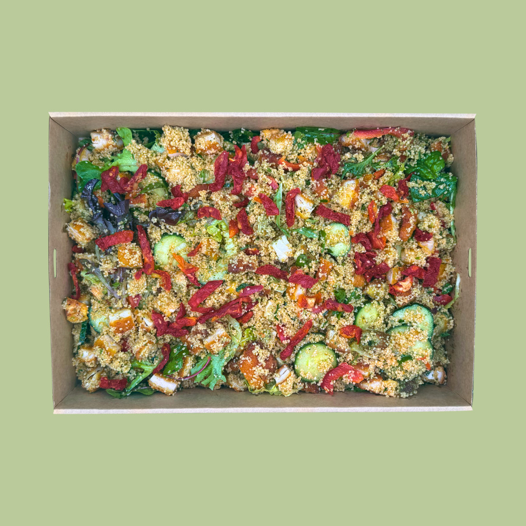 Chicken Schnitzel Cous Cous Salad