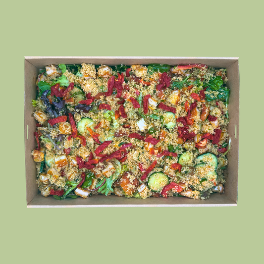 Chicken Schnitzel Cous Cous Salad